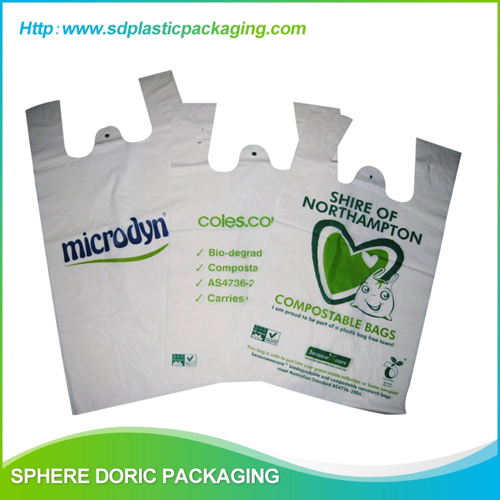 Compostable Printed T-thirt bags