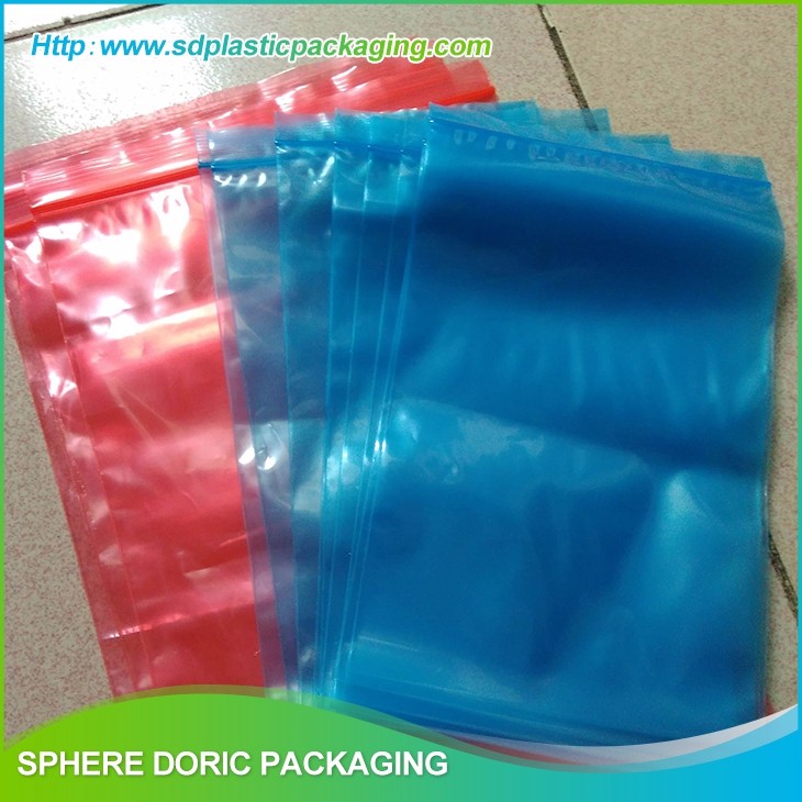 LDPE color zip lock bags