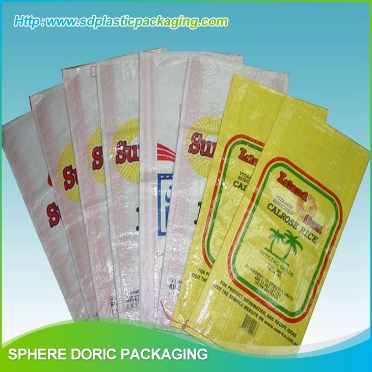 Laminated and printed BOPP woven bags